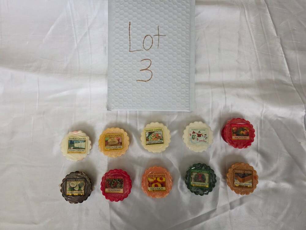 Yankee Candle Lot of 10 Mixed Tart Wax Melts Assorted Scents Fragrance #3